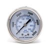 Pic Gauges Gauge, 2", 0/5000psi, 1/8"CBM, SS PRO-302D-208R-01